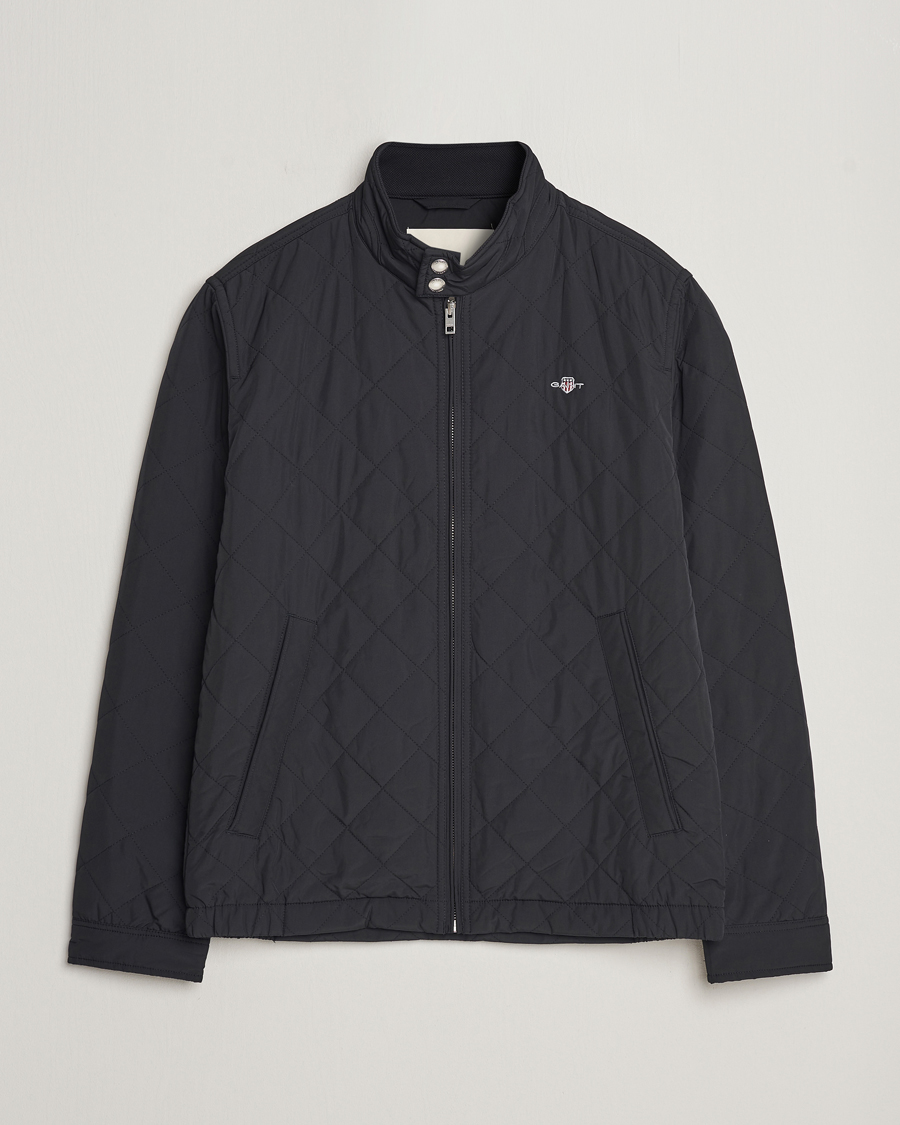 Heren | Jassen | GANT | The Quilted Windcheater Black