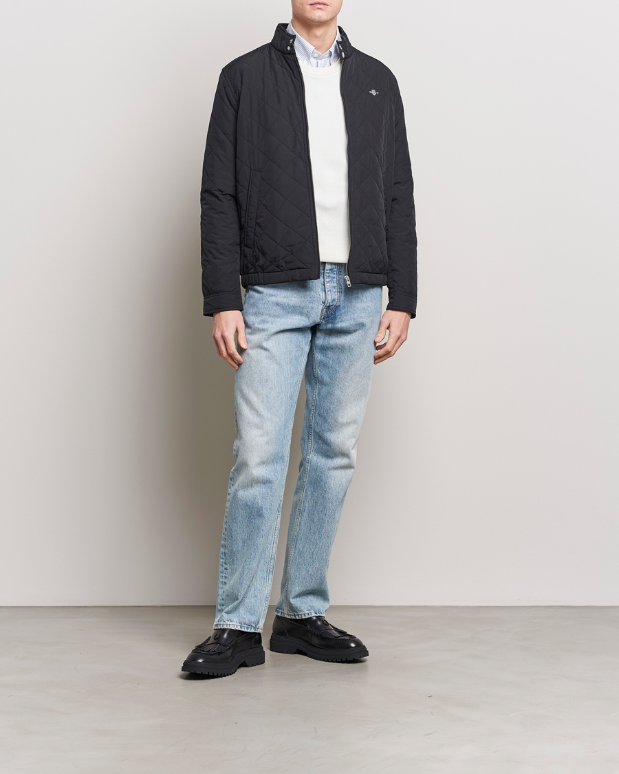 Heren | Jassen | Gant | The Quilted Windcheater Black