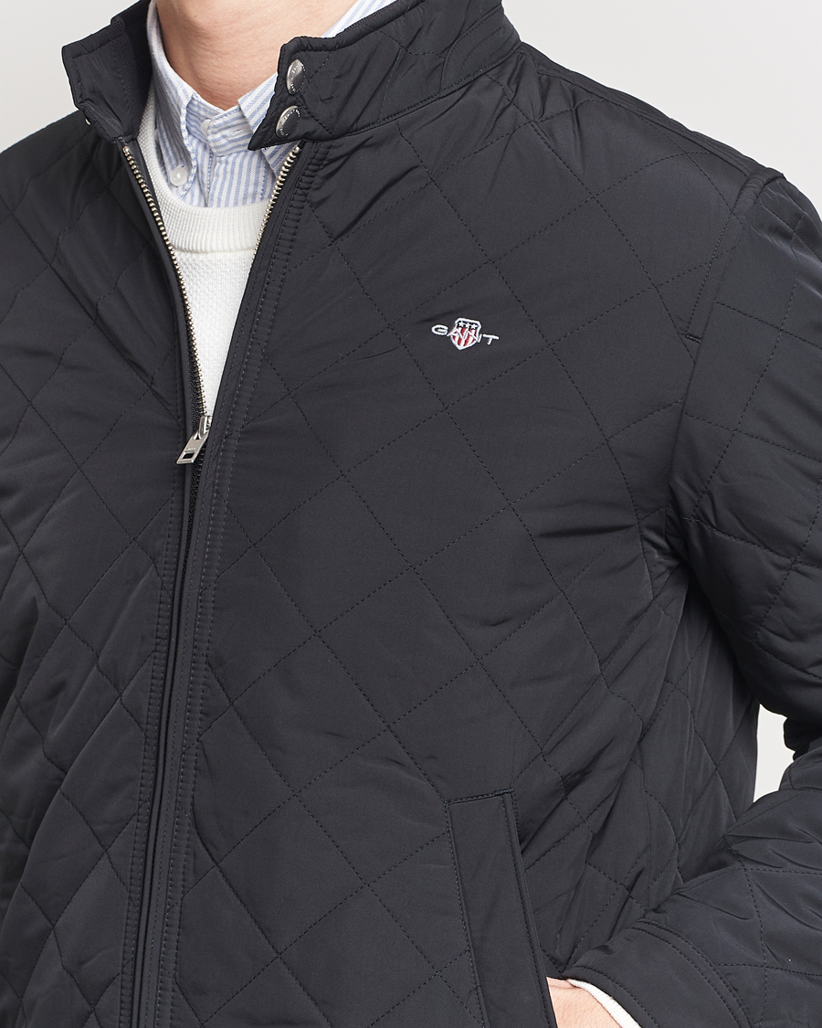 Heren | Jassen | Gant | The Quilted Windcheater Black