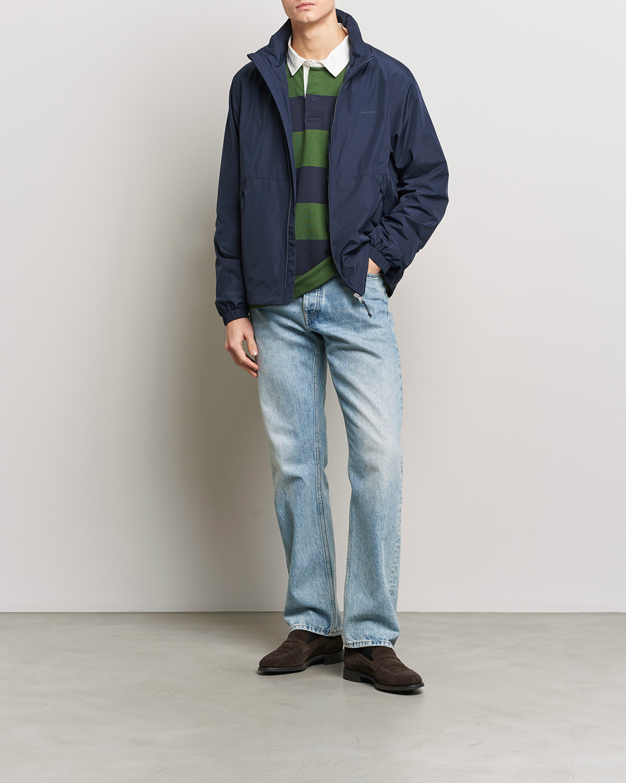 Heren | Jassen | GANT | Light Nylon Windcheater Evening Blue