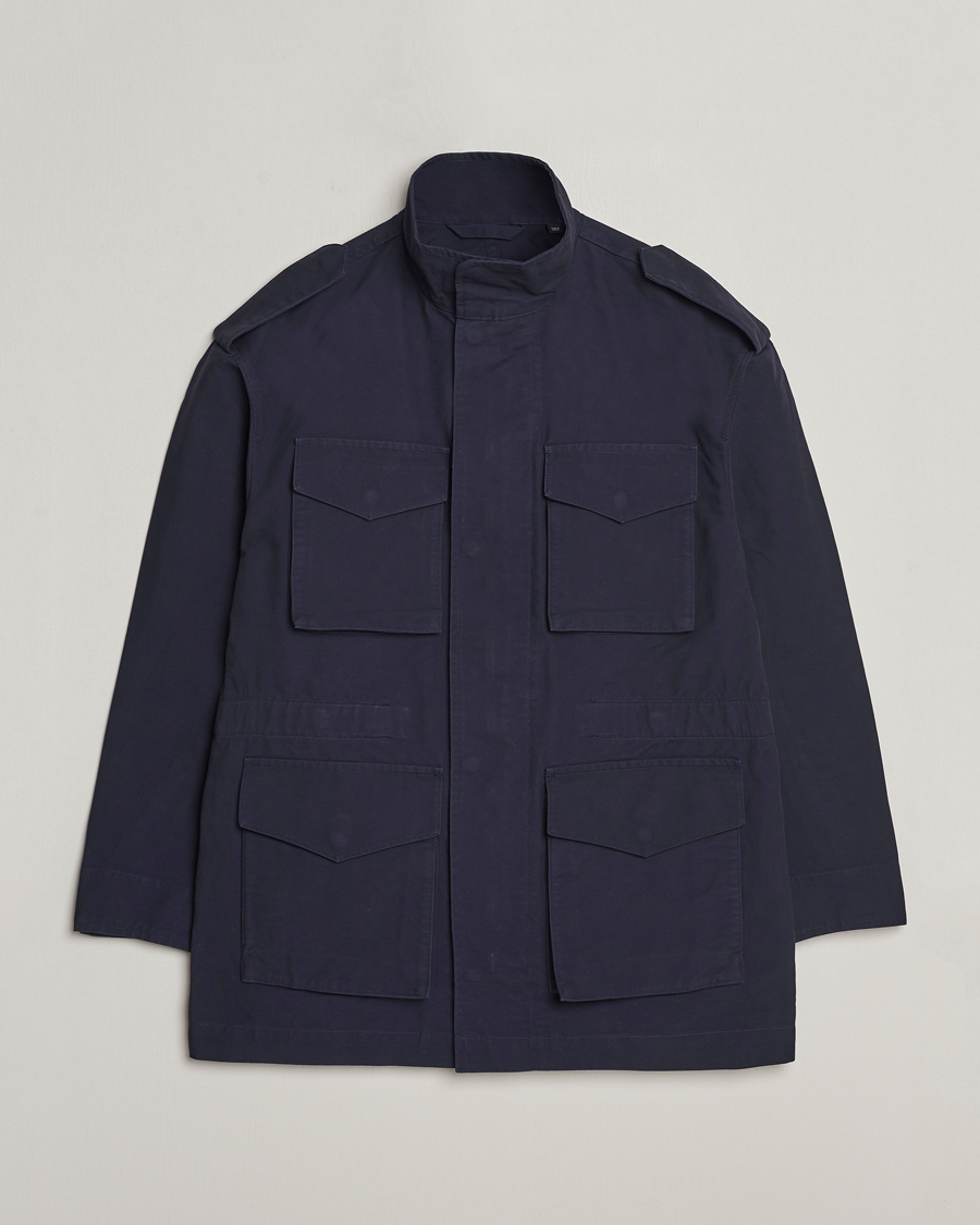 Heren | Jassen | GANT | Cotton Field Jacket Evening Blue