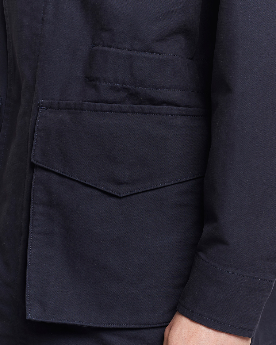 Heren | Jassen | GANT | Cotton Field Jacket Evening Blue