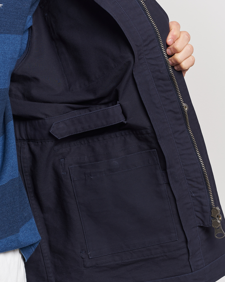 Heren | Jassen | GANT | Cotton Field Jacket Evening Blue
