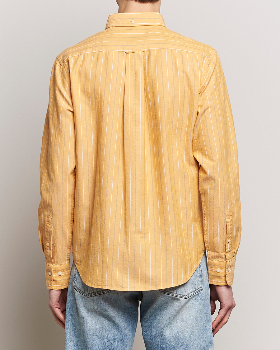 Heren | Overhemden | GANT | Regular Fit Archive Striped Oxford Shirt Medal Yellow