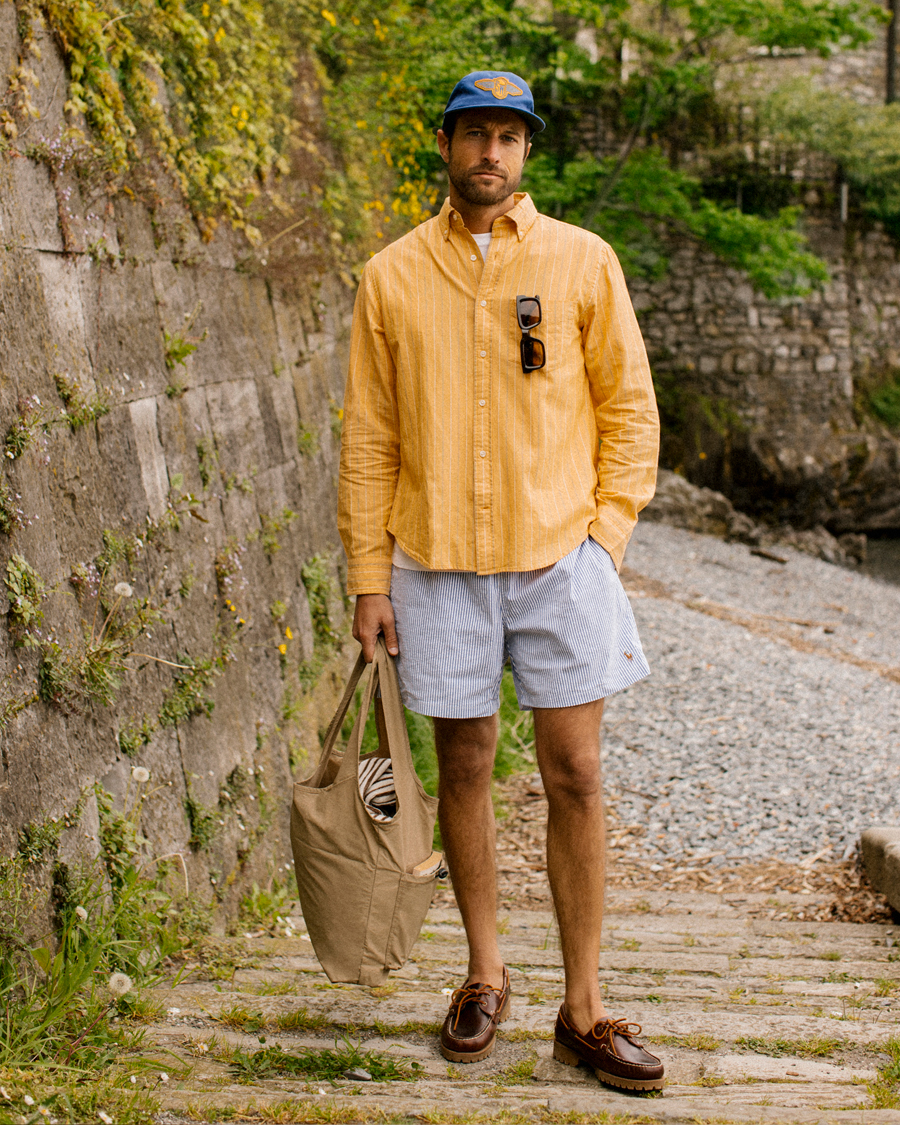 Heren | Overhemden | GANT | Regular Fit Archive Striped Oxford Shirt Medal Yellow