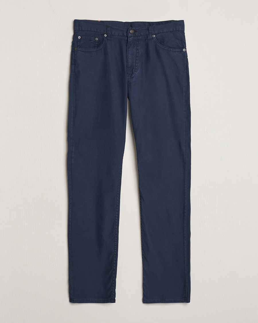 Heren |  | GANT | Cotton/Linen 5-Pocket Trousers Marine