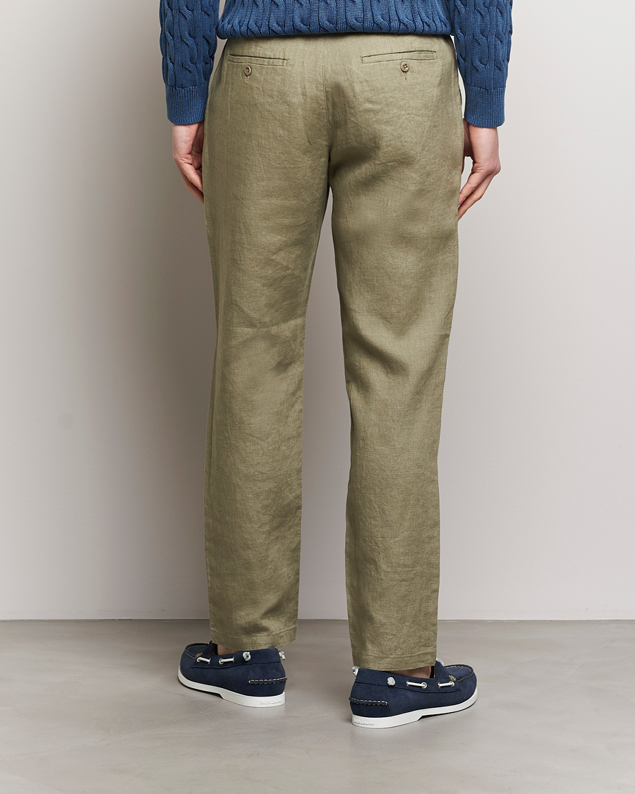 Heren | Broeken | GANT | Relaxed Linen Drawstring Pants Dried Clay