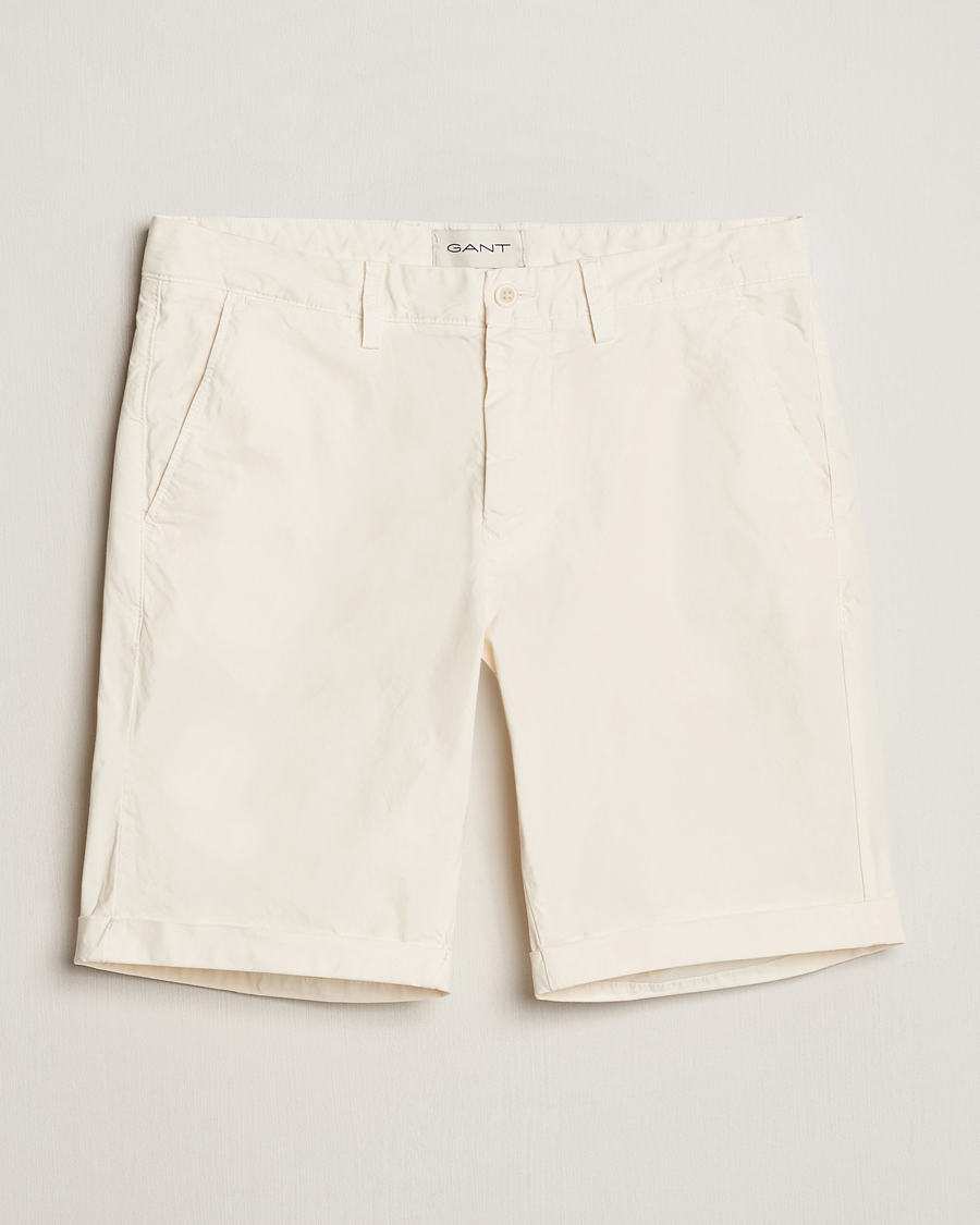Heren | Korte broek | GANT | Regular Sunbleached Shorts Cream