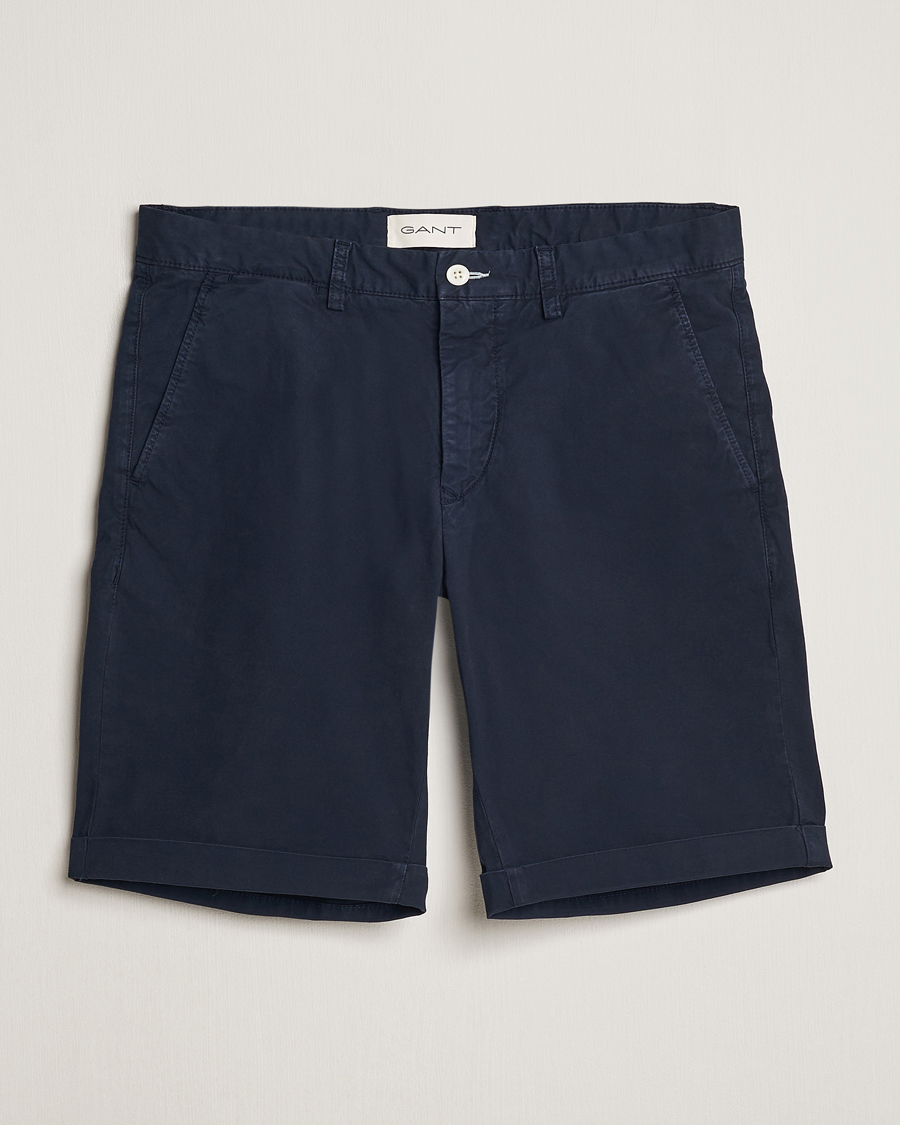 Heren | Korte broek | GANT | Regular Sunbleached Shorts Marine