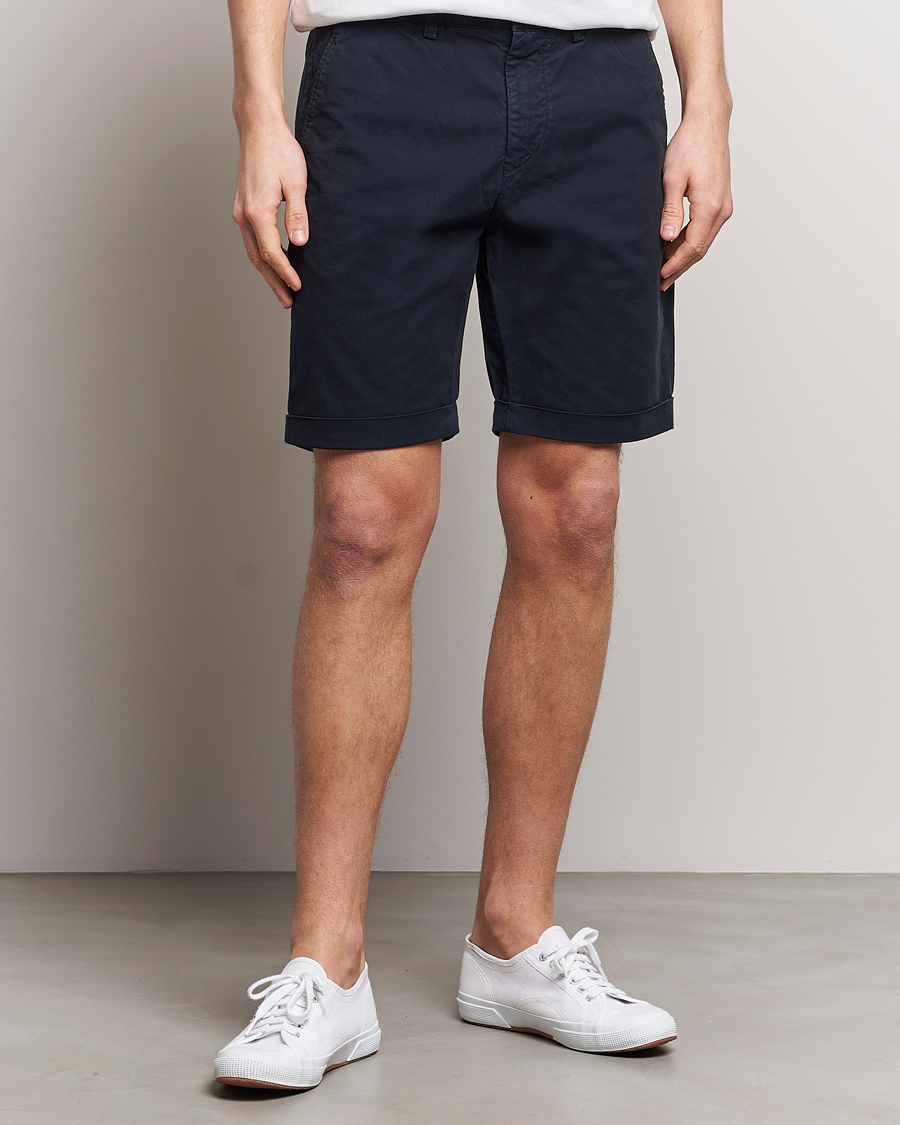 Heren | Chino-shorts | GANT | Regular Sunbleached Shorts Marine