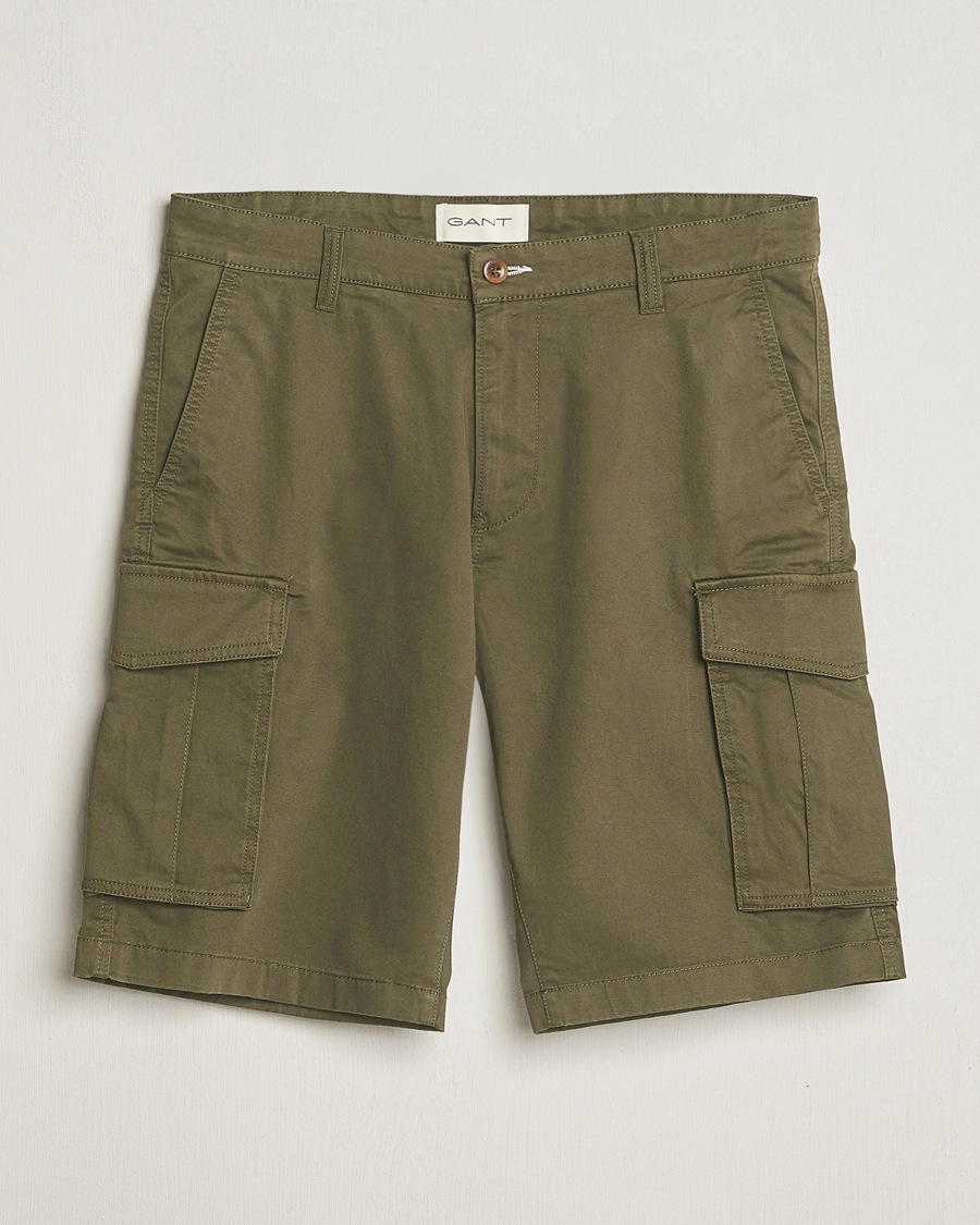 Heren | Korte broek | GANT | Relaxed Twill Cargo Shorts Juniper Green