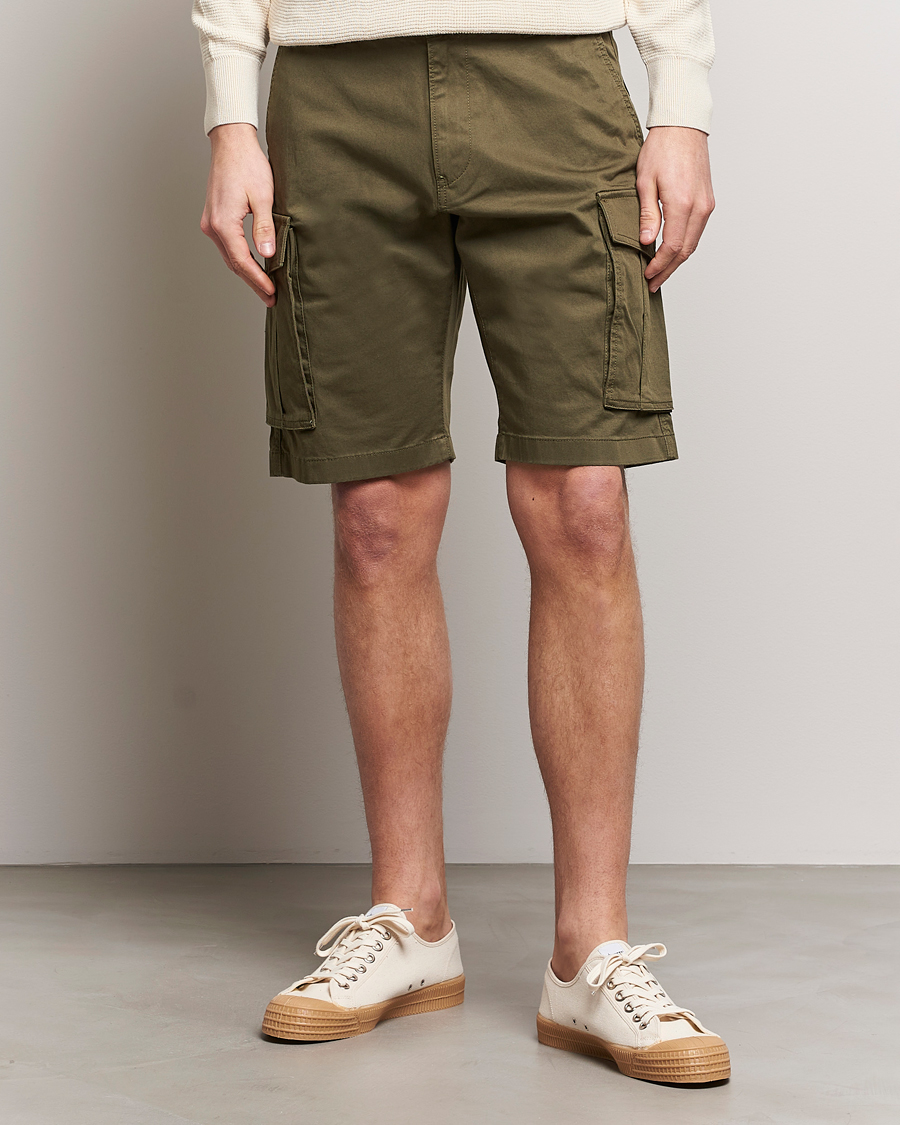 Heren | GANT | GANT | Relaxed Twill Cargo Shorts Juniper Green