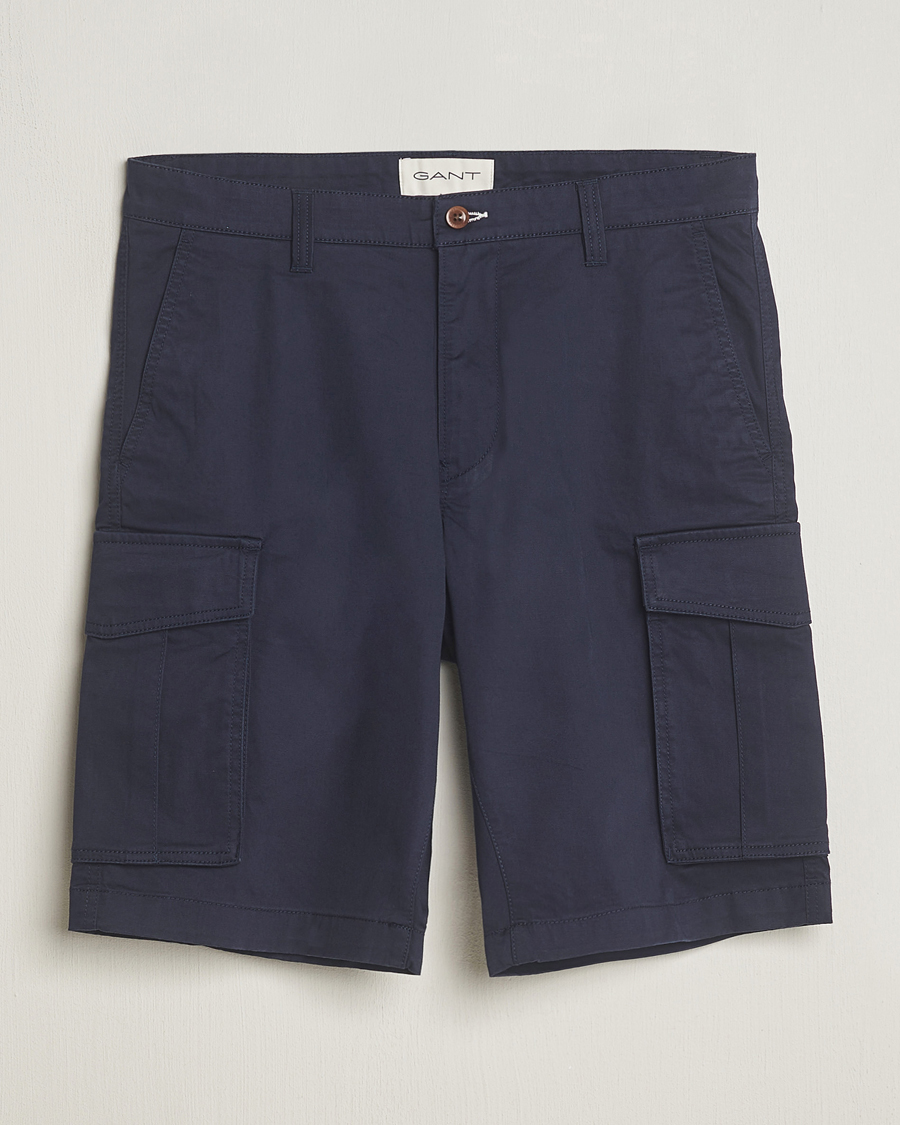 Heren | Korte broek | GANT | Relaxed Twill Cargo Shorts Marine