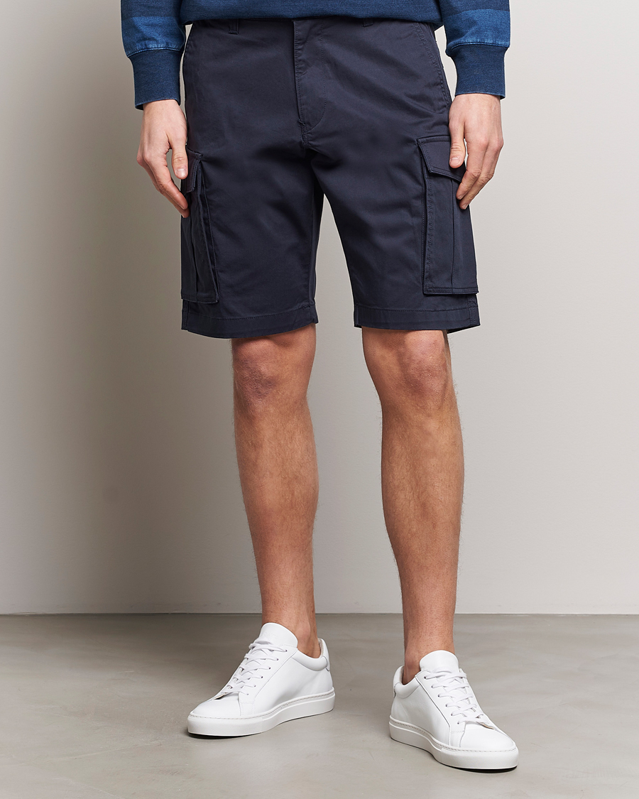 Heren | GANT | GANT | Relaxed Twill Cargo Shorts Marine