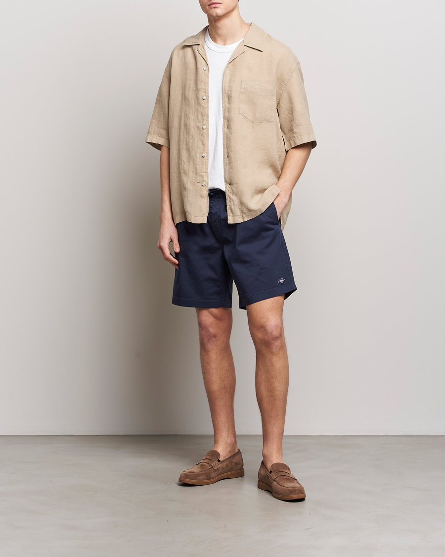 Heren | Korte broek | GANT | Drawstring Logo Shorts Marine