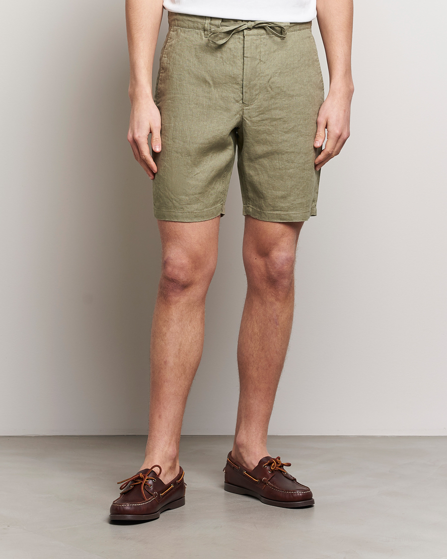 Heren | Linnen shorts | GANT | Relaxed Linen Drawstring Shorts Dried Clay