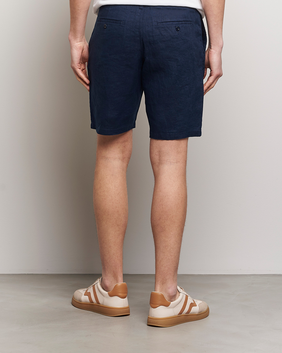 Heren | Korte broek | GANT | Relaxed Linen Drawstring Shorts Marine