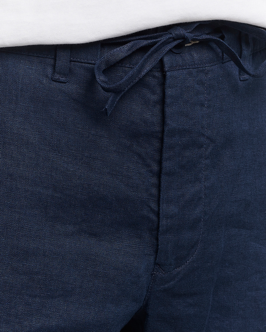 Heren | Korte broek | GANT | Relaxed Linen Drawstring Shorts Marine