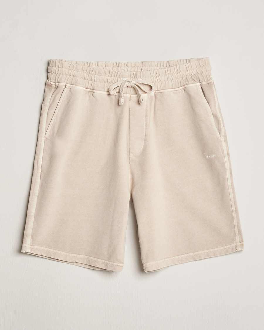 Heren | Korte broek | GANT | Sunbleached Sweatshorts Silky Beige