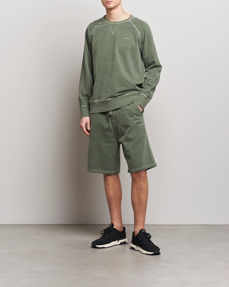 Heren | Korte broek | GANT | Sunbleached Sweatshorts Pine Green