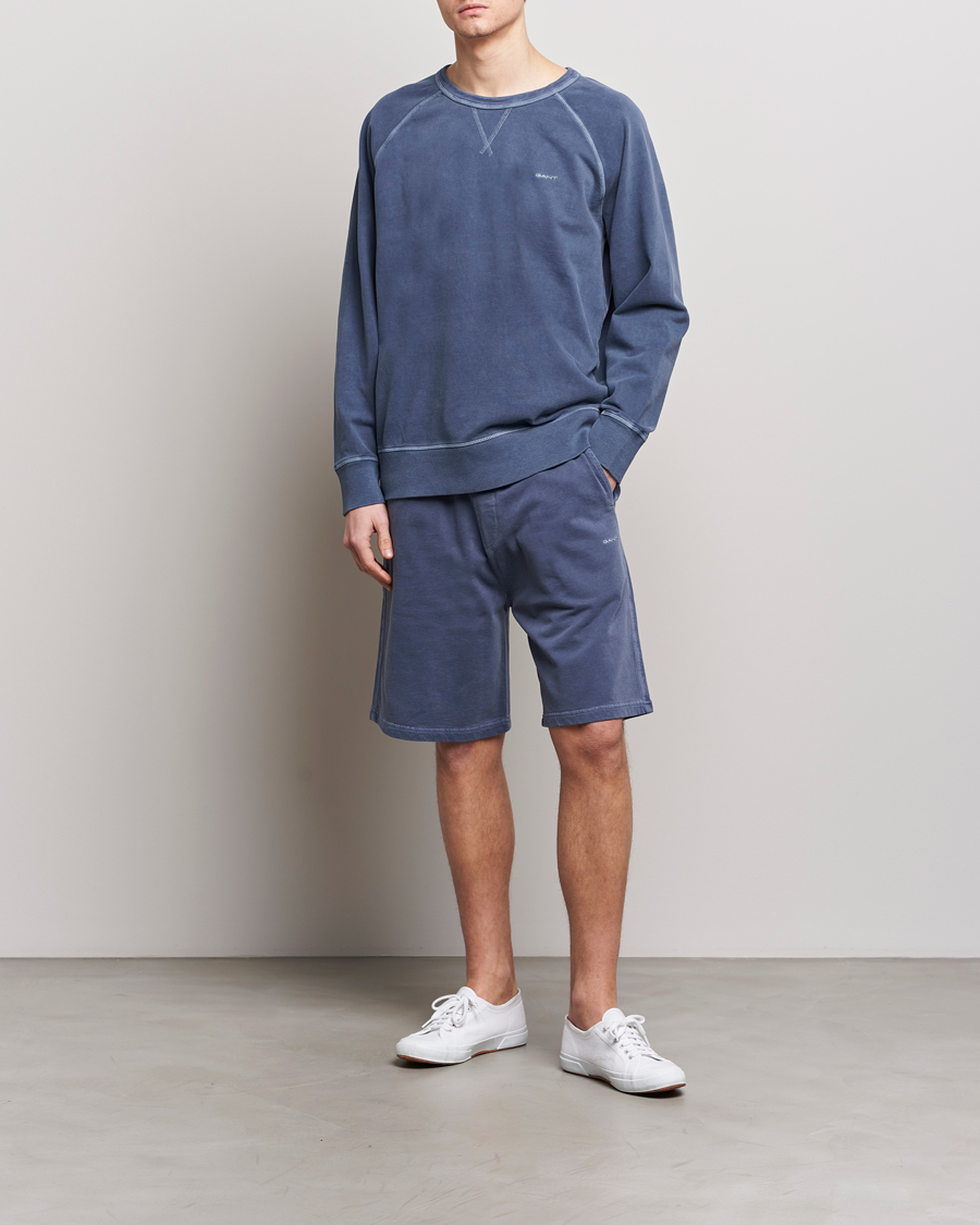 Heren | Korte broek | GANT | Sunbleached Sweatshorts Dusty Blue Sea