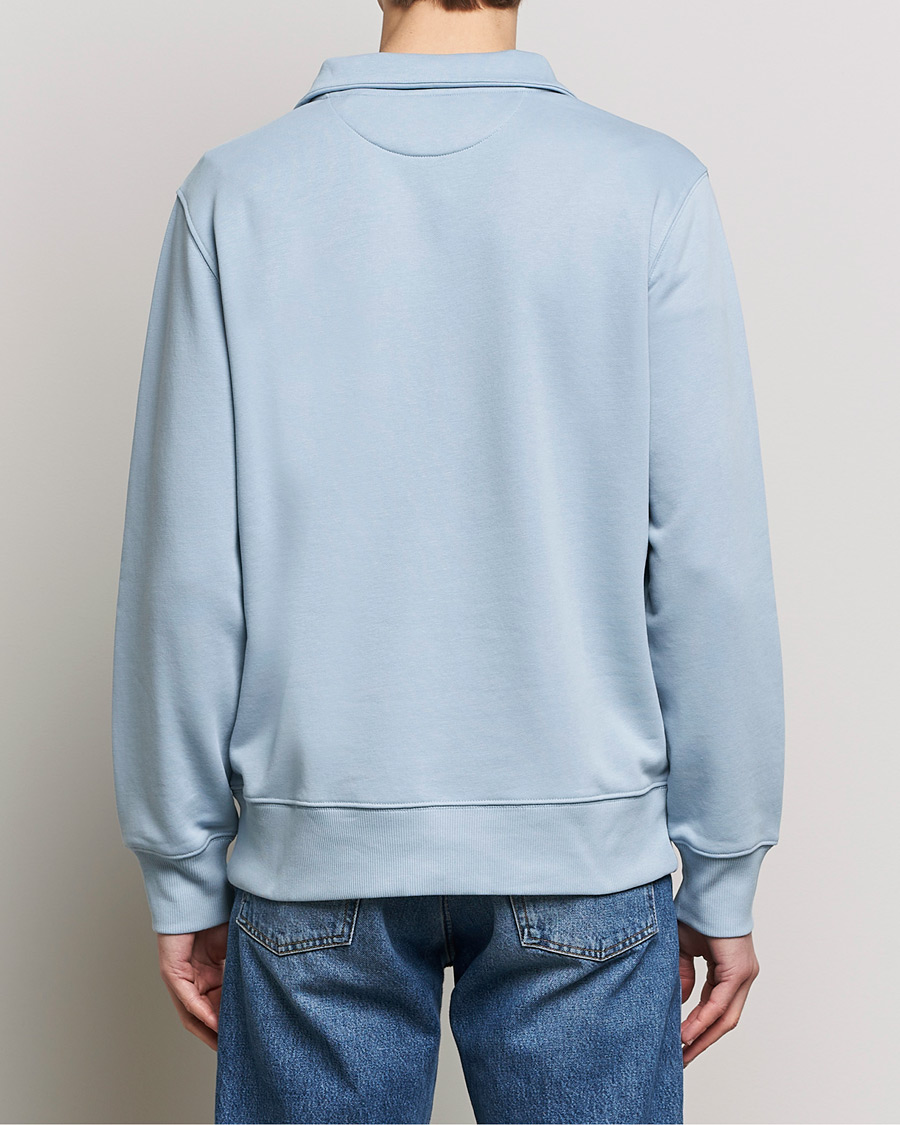 Heren | Truien | GANT | Original Shield Half Zip Sweater Dove Blue