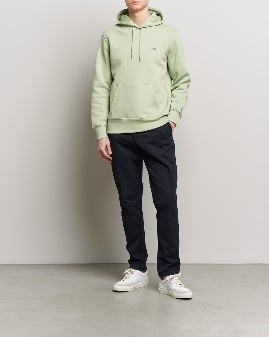 Heren | Truien | GANT | Original Shield Logo Hoodie Milky Matcha