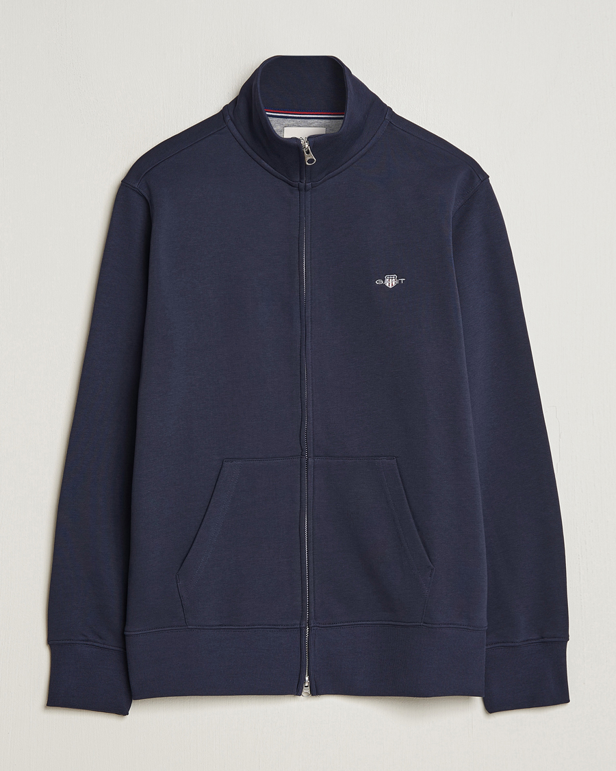 Heren | Truien | GANT | Original Full Zip Evening Blue