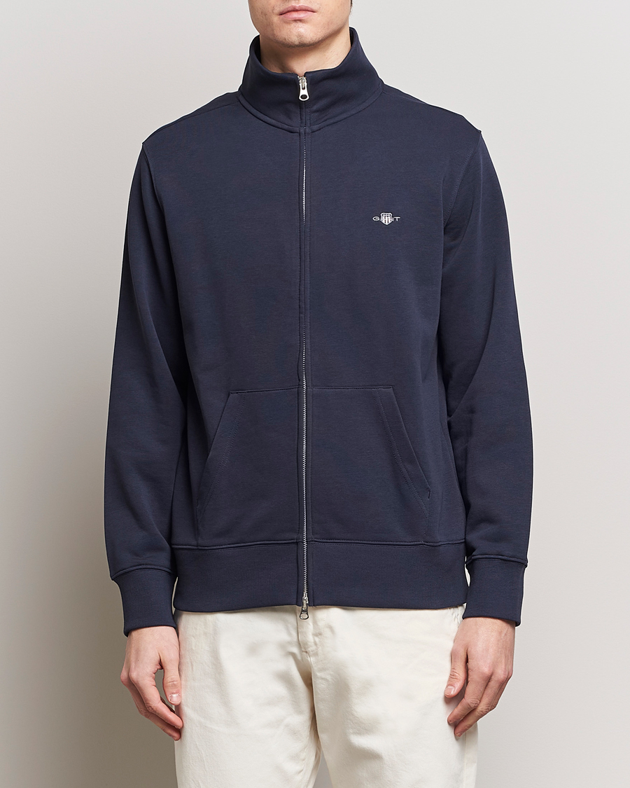 Heren | Truien | GANT | Original Full Zip Evening Blue