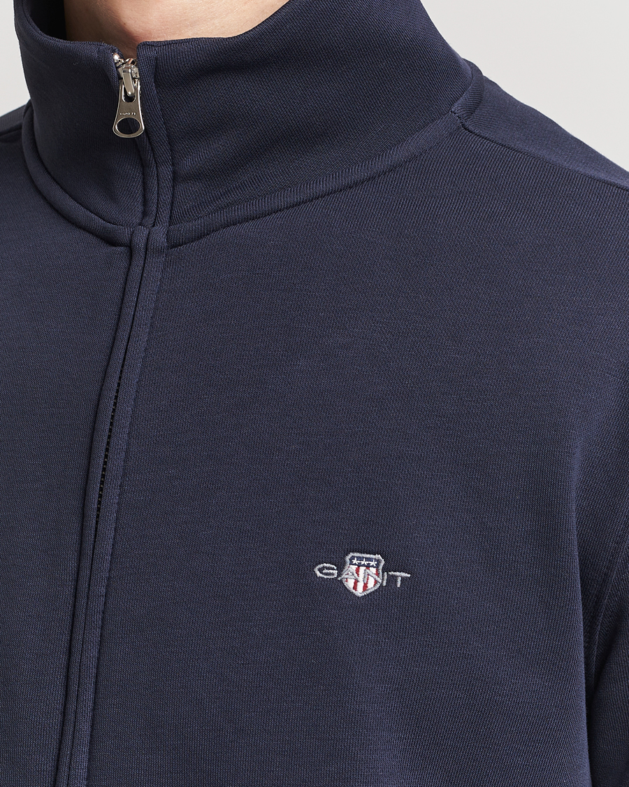Heren | Truien | GANT | Original Full Zip Evening Blue