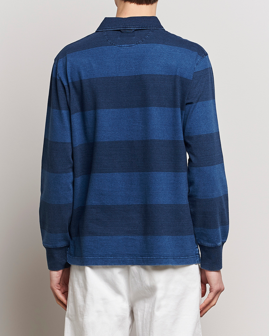 Heren | Truien | GANT | Barstriped Rugger Navy/Indigo