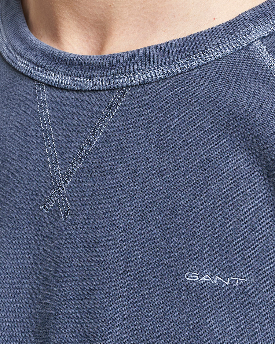 Heren | Truien | GANT | Sunbleached Crew Neck Sweatshirt Dusty Blue Sea