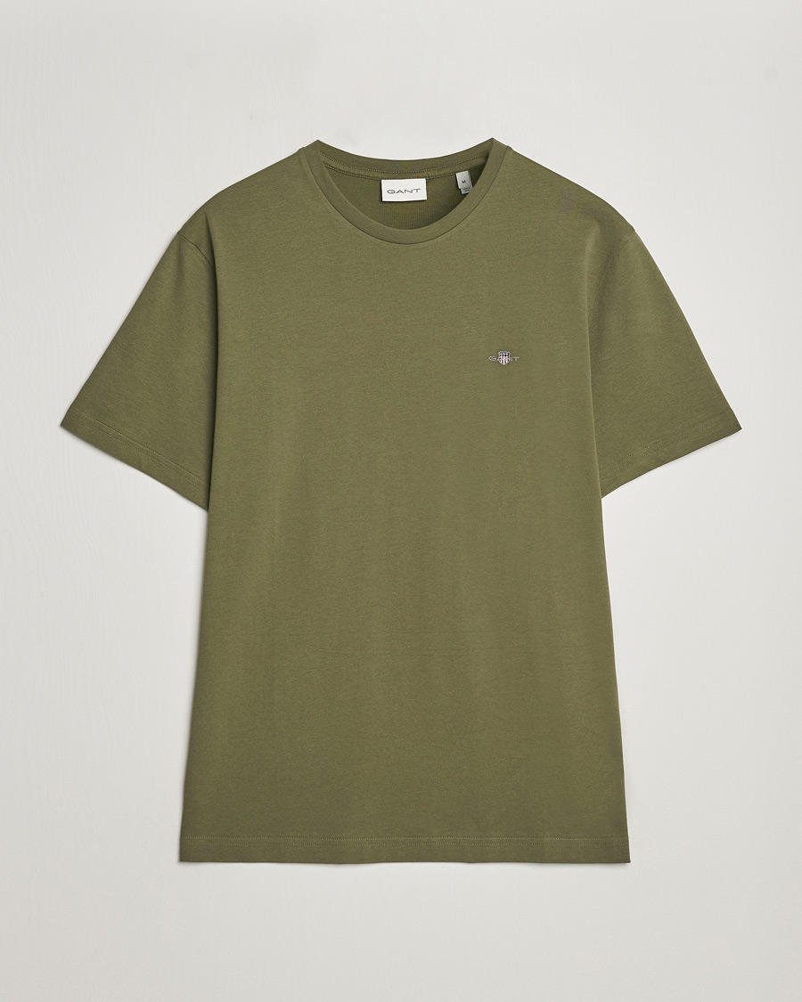 Heren | T-shirts | GANT | The Original T-Shirt Juniper Green