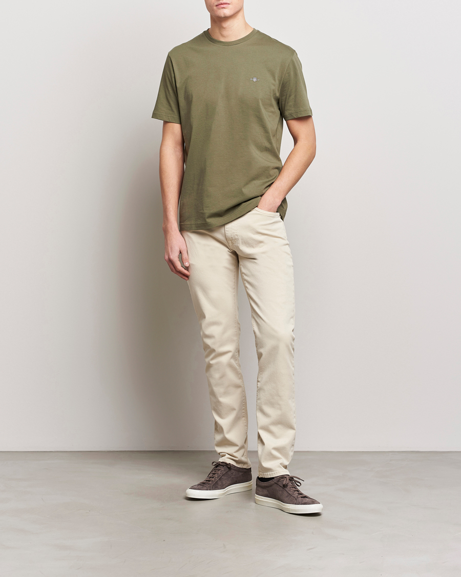 Heren | T-shirts | GANT | The Original T-Shirt Juniper Green
