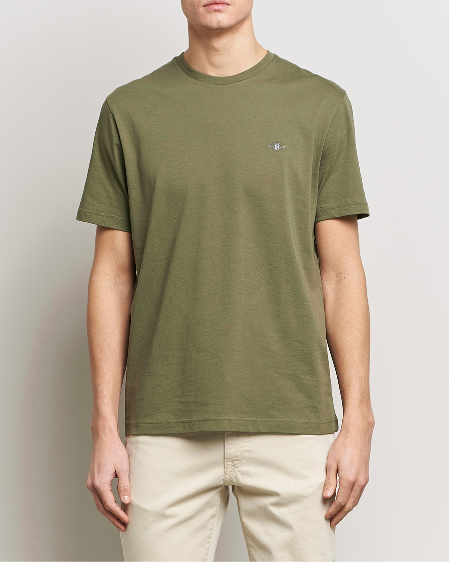 Heren | T-shirts | GANT | The Original T-Shirt Juniper Green