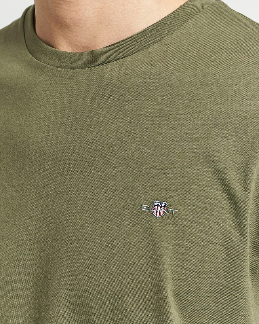 Heren | T-shirts | GANT | The Original T-Shirt Juniper Green