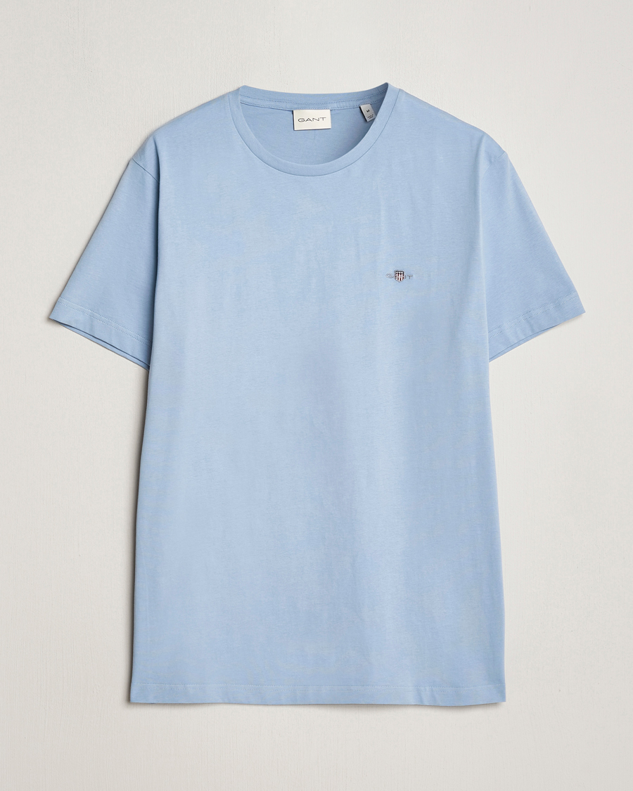 Heren | T-shirts | GANT | The Original T-Shirt Dove Blue