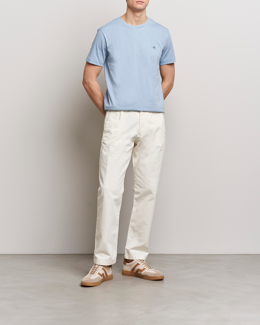 Heren | T-shirts | GANT | The Original T-Shirt Dove Blue