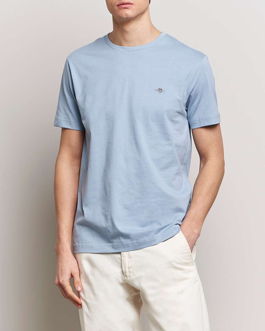 Heren | T-shirts met korte mouwen | GANT | The Original T-Shirt Dove Blue