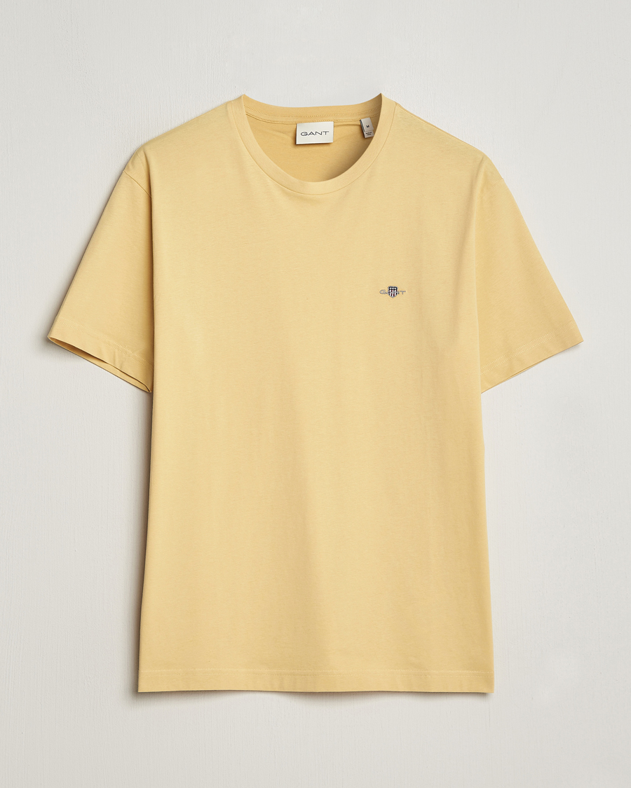 Heren | T-shirts | GANT | The Original T-Shirt Dusty Yellow