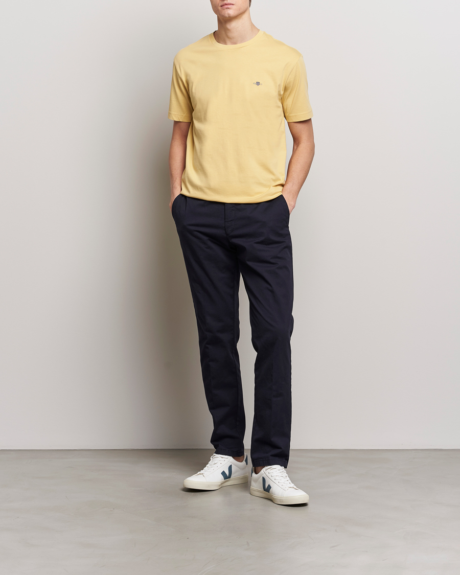 Heren | T-shirts | GANT | The Original T-Shirt Dusty Yellow