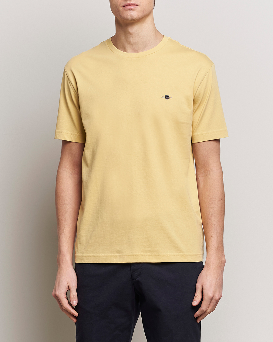 Heren | T-shirts met korte mouwen | GANT | The Original T-Shirt Dusty Yellow