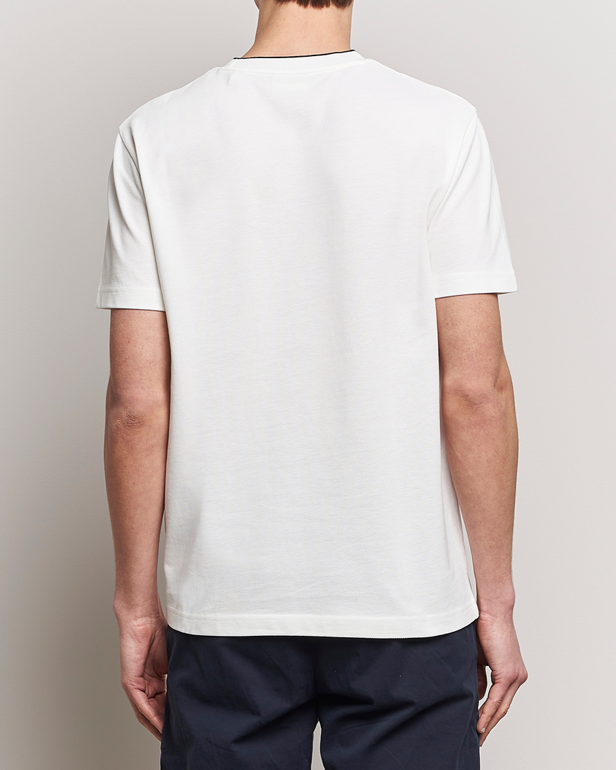 Heren | T-shirts | GANT | Pique Crew Neck T-Shirt Eggshell