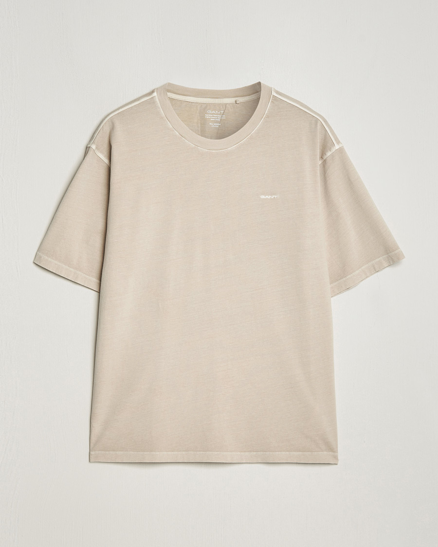 Heren | T-shirts | GANT | Sunbleached T-Shirt Silky Beige