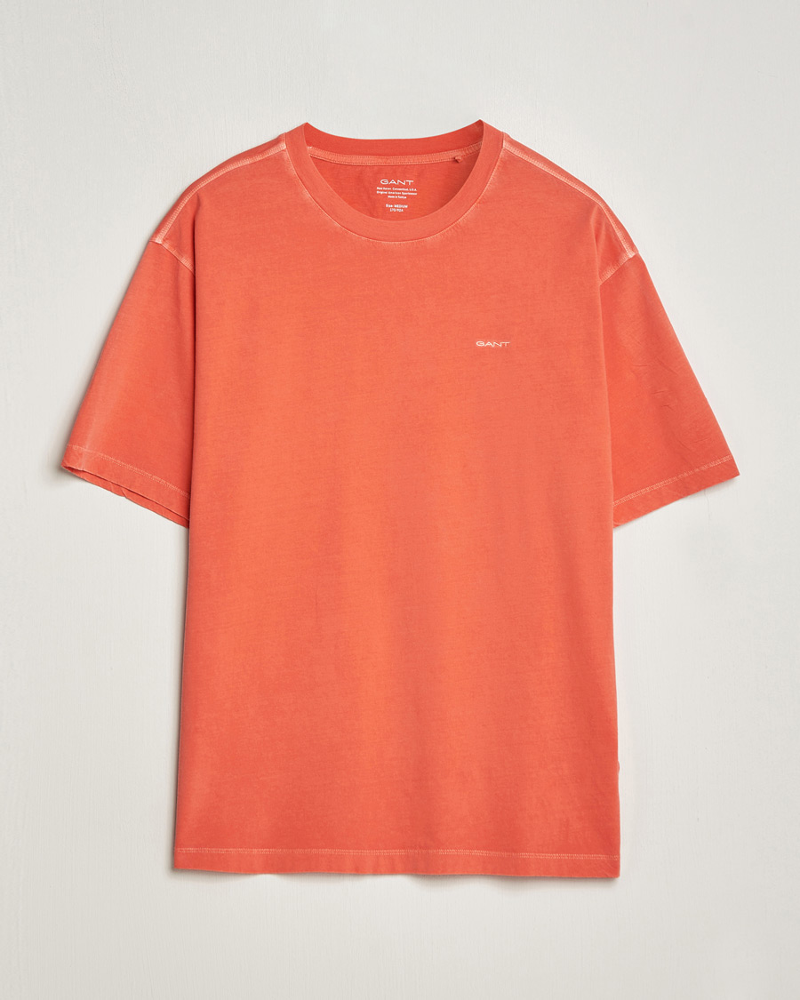 Heren | T-shirts | GANT | Sunbleached T-Shirt Burnt Orange