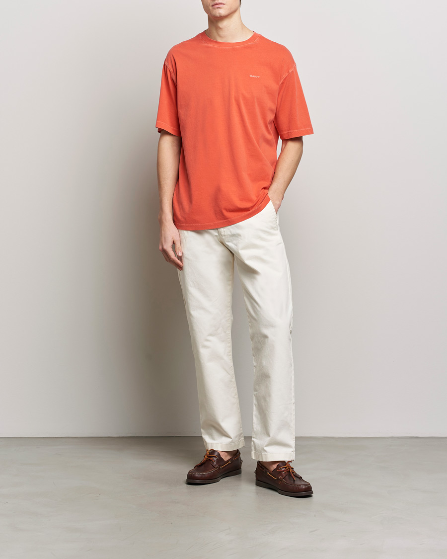 Heren | T-shirts | GANT | Sunbleached T-Shirt Burnt Orange