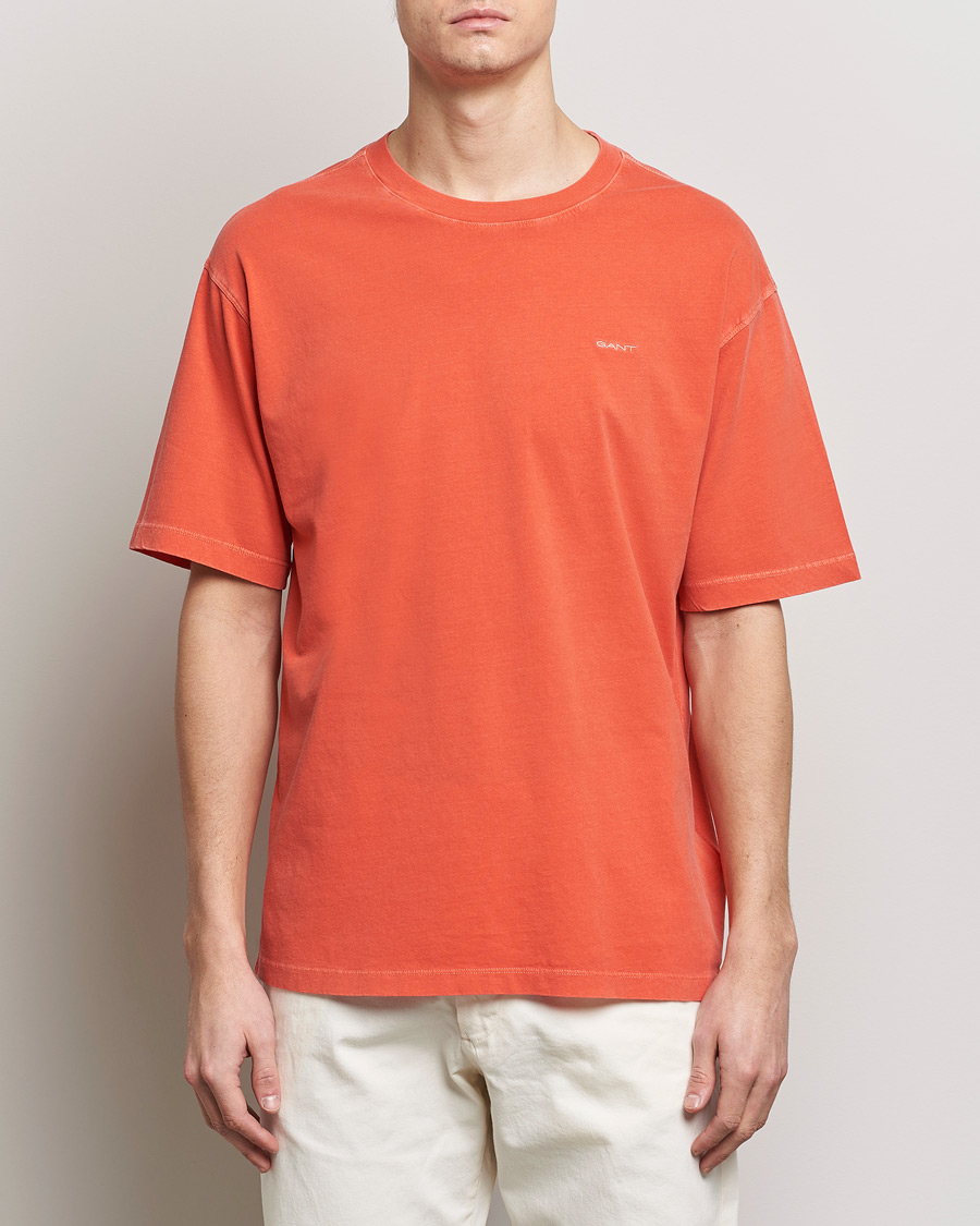 Heren | T-shirts met korte mouwen | GANT | Sunbleached T-Shirt Burnt Orange