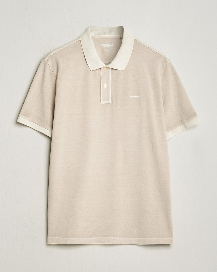 Heren | Polo's | GANT | Sunbleached Polo Silky Beige
