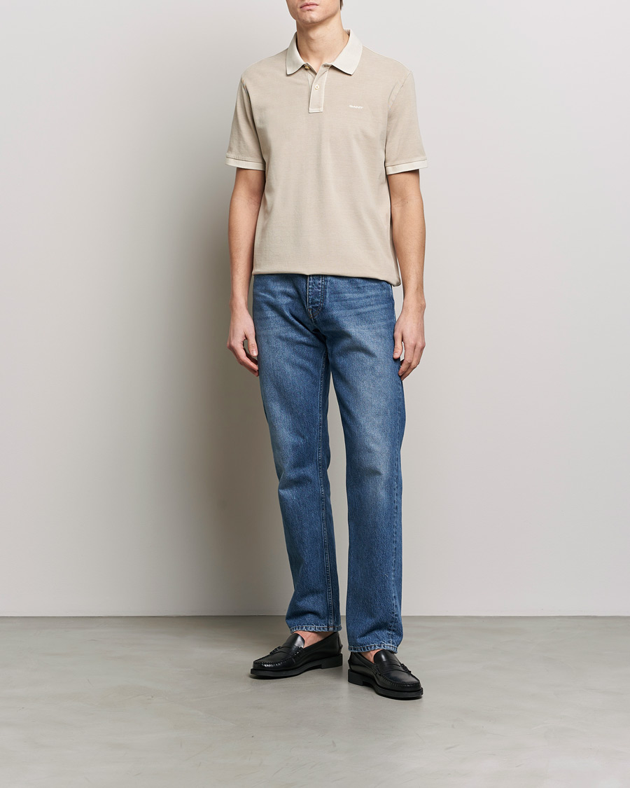 Heren | Polo's | GANT | Sunbleached Polo Silky Beige