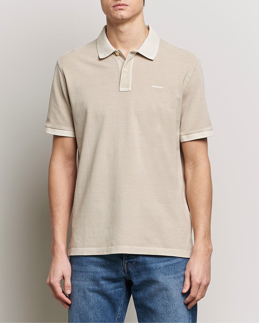 Heren | Polo's | GANT | Sunbleached Polo Silky Beige